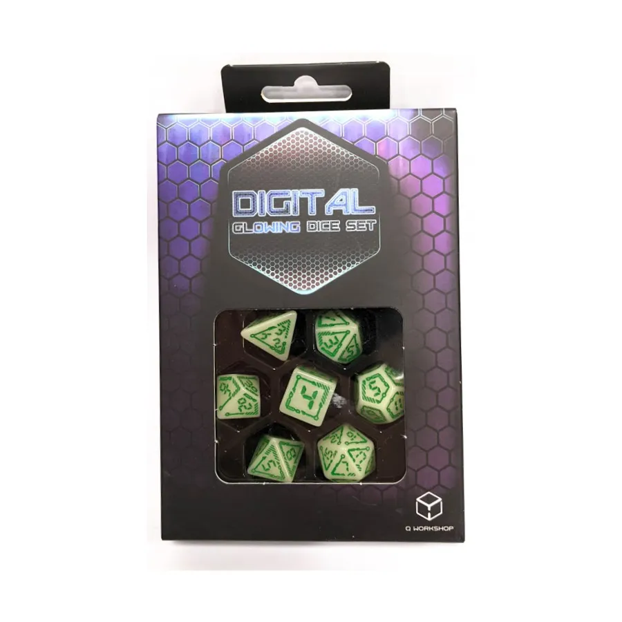 Сияющий и зеленый (7), Digital Glowing Dice (Q-Workshop)
Сияющий и зеленый (7), Digital Glowing Dice (Q-Workshop)