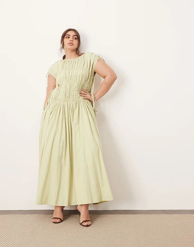 Платье-трапеция миди ARRANGE Curve из чистого хлопка с завязками и карманами в цвете стираного шалфея
Платье-трапеция миди ARRANGE Curve из чистого хлопка с завязками и карманами в цвете стираного шалфея