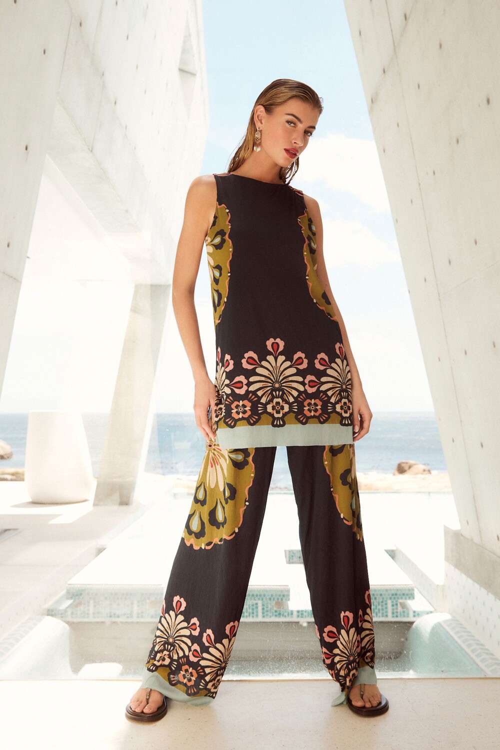 Свободные брюки из сетки со сборками Next, мультиколор
Свободные брюки из сетки со сборками Next, мультиколор