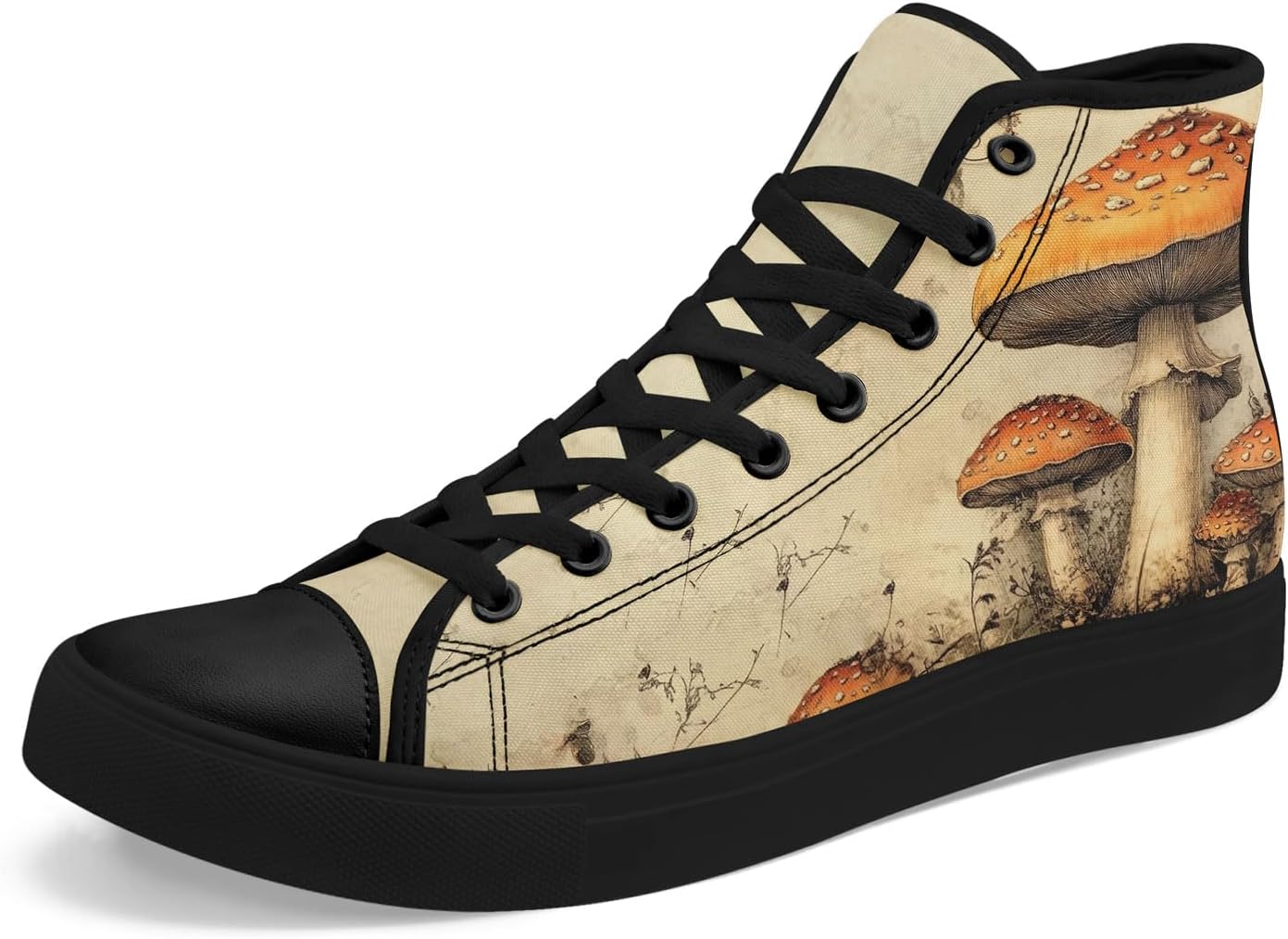Высокие кеды AWSOLE с принтом грибов для мужчин и женщин, легкие повседневные скейтботинки, обувь для прогулок с психоделическим лесным рисунком, черный/оранжевый/бежевый
Высокие кеды AWSOLE с принтом грибов для мужчин и женщин, легкие повседневные скейтботинки, обувь для прогулок с психоделическим лесным рисунком, черный/оранжевый/бежевый