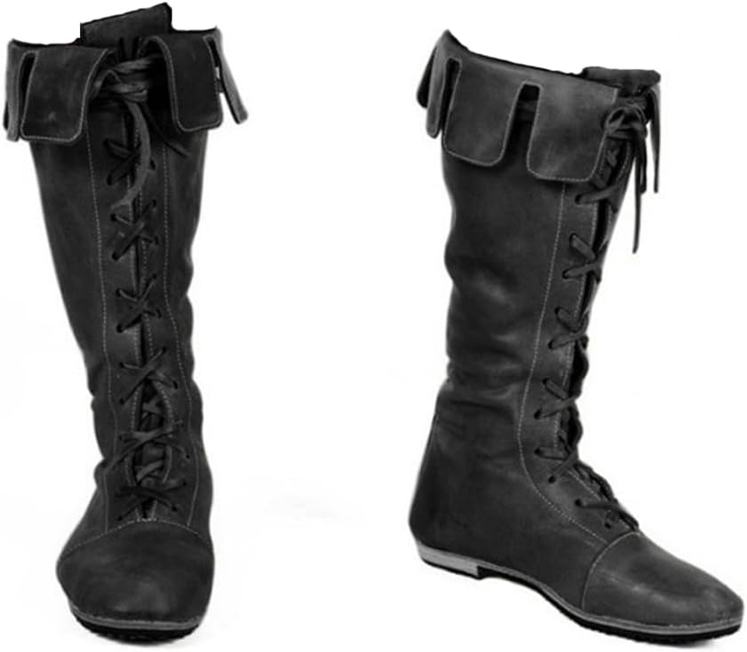 Helltaker Мужские ренессансные ботинки Средневековые ботинки из искусственной кожи Пиратские ботинки Вестерн-ковбойский стиль Рыцарская обувь, черный
Helltaker Мужские ренессансные ботинки Средневековые ботинки из искусственной кожи Пиратские ботинки Вестерн-ковбойский стиль Рыцарская обувь, черный