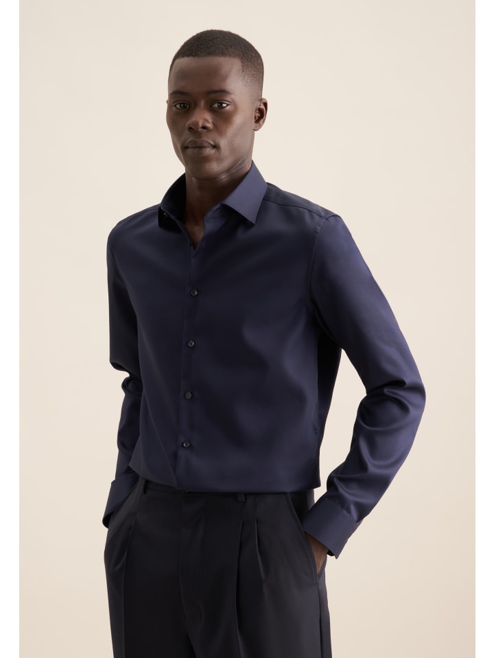 Рубашка Seidensticker, темно-синий
Рубашка Seidensticker, темно-синий