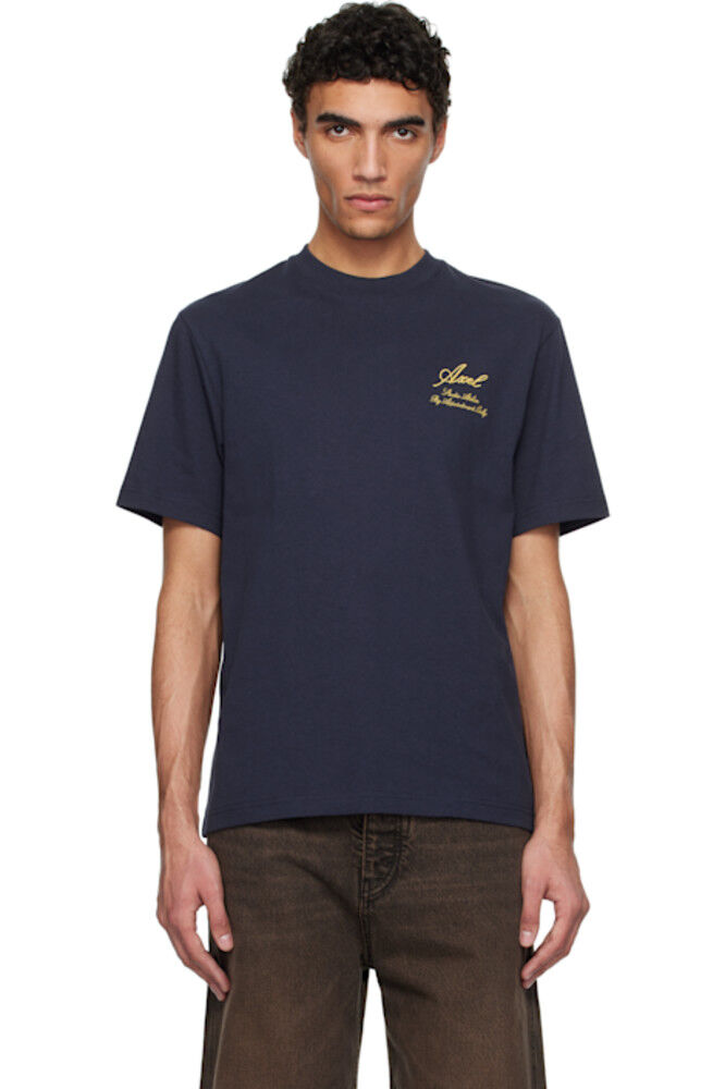 Футболка темно-синего цвета «Atelier» Axel Arigato
Футболка темно-синего цвета «Atelier» Axel Arigato