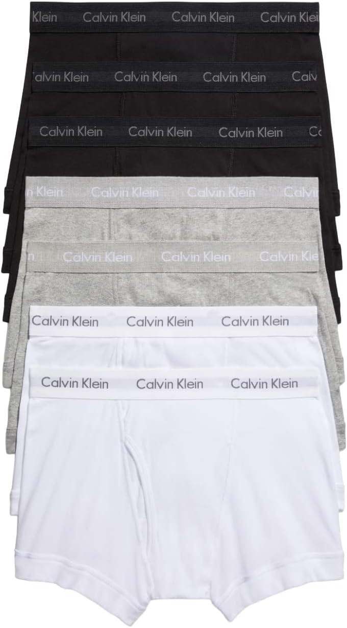 Мужские боксеры Calvin Klein Cotton Classics, 7 шт., 3 Black, 2 Grey Heather, 2 White
Мужские боксеры Calvin Klein Cotton Classics, 7 шт., 3 Black, 2 Grey Heather, 2 White
