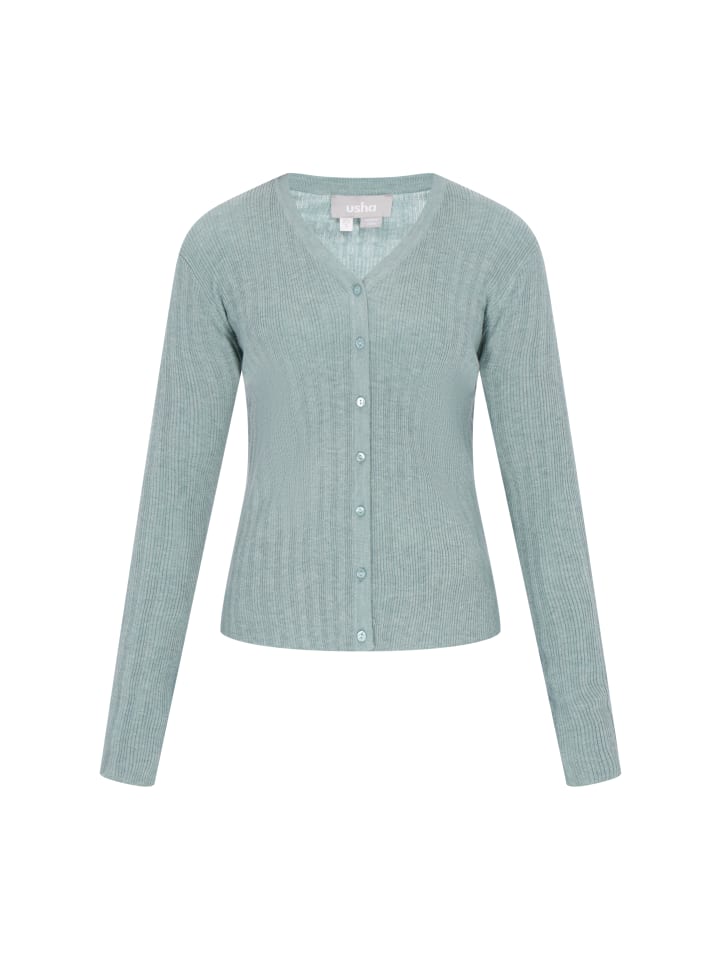 Usha Женский кардиган цвета шалфея
Usha Женский кардиган цвета шалфея
