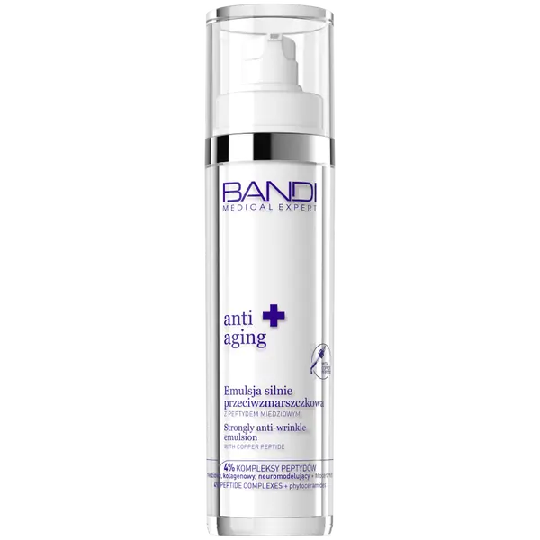 Сильная эмульсия против морщин с пептидом меди для лица, 50 мл Bandi Medical expert anti-age
Сильная эмульсия против морщин с пептидом меди для лица, 50 мл Bandi Medical expert anti-age
