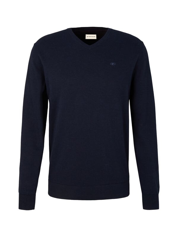 Свитер с v-образным вырезом Tom Tailor, синий
Свитер с v-образным вырезом Tom Tailor, синий