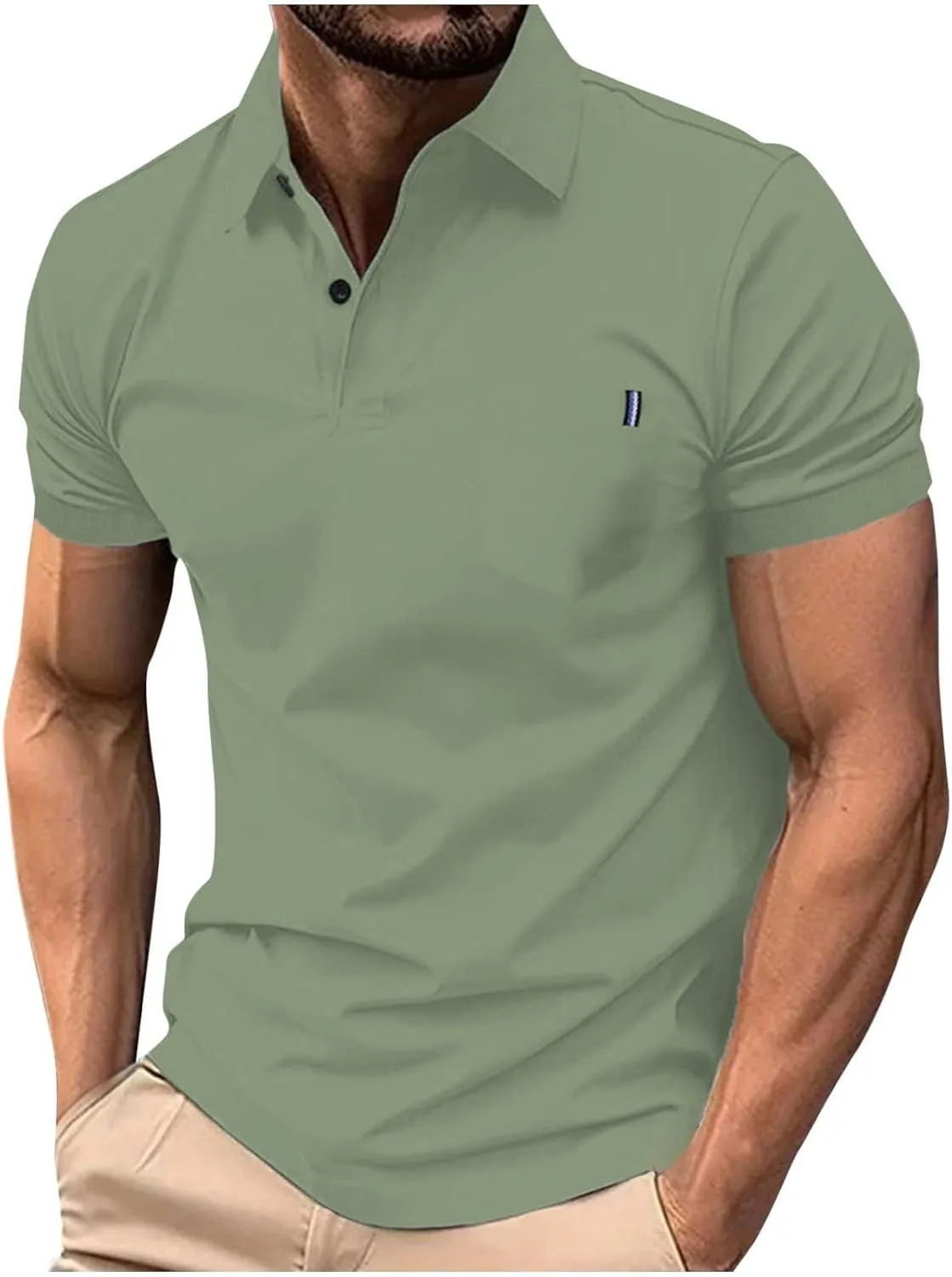 Летняя рубашка с коротким рукавом для мужчин, Casual, однотонная, с отложным воротником Juebong
Летняя рубашка с коротким рукавом для мужчин, Casual, однотонная, с отложным воротником Juebong