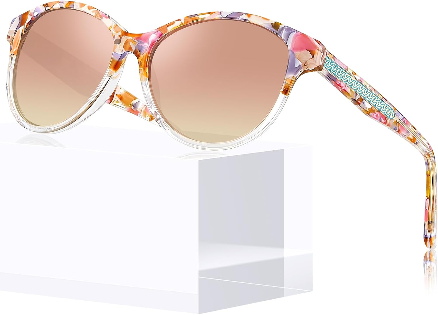 Женские поляризованные солнцезащитные очки CARFIA Cateye с защитой от УФ-излучения, итальянская оправа из ацетата ручной работы с рельефным узором и проволочным сердечником, 8.pink White Tortoise Frame Pink Mirrored
Женские поляризованные солнцезащитные очки CARFIA Cateye с защитой от УФ-излучения, итальянская оправа из ацетата ручной работы с рельефным узором и проволочным сердечником, 8.pink White Tortoise Frame Pink Mirrored