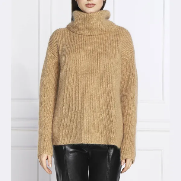 Шерстяная водолазка оверсайз-филита Boss, коричневый
Шерстяная водолазка оверсайз-филита Boss, коричневый