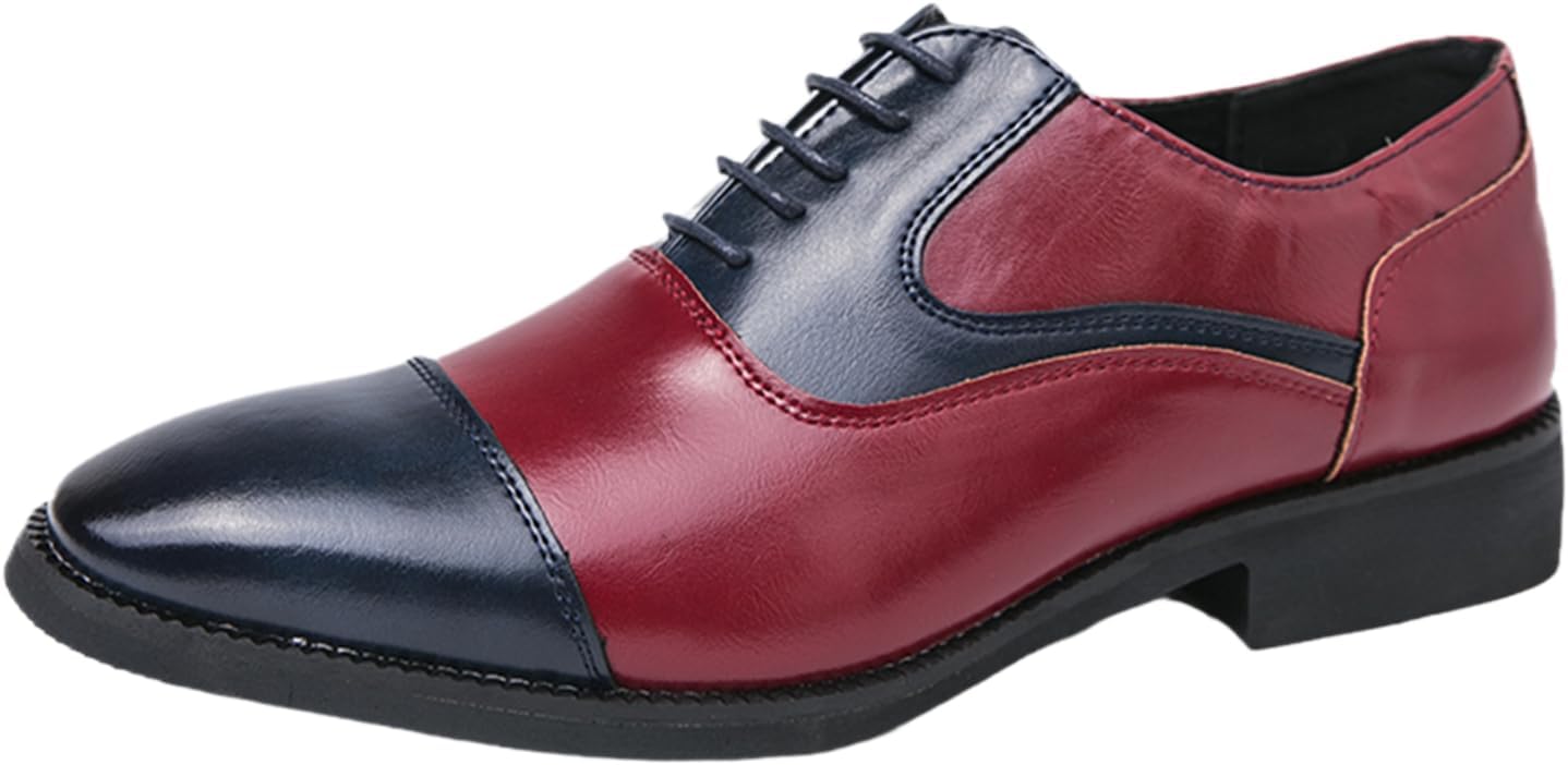 Мужские оксфорды из двухцветной кожи с шнуровкой, модные с острым носком, плоские, удобные, нескользящие, дышащие, легкие, деловые туфли для повседневной носки, вечеринок, прогулок, вождения и работы Qklmwes, красный
Мужские оксфорды из двухцветной кожи с шнуровкой, модные с острым носком, плоские, удобные, нескользящие, дышащие, легкие, деловые туфли для повседневной носки, вечеринок, прогулок, вождения и работы Qklmwes, красный