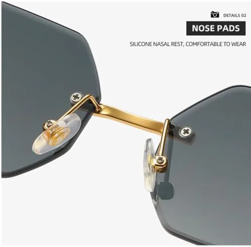 Солнцезащитные очки без оправы с принтом для женщин, винтажные шестиугольные солнцезащитные очки для мужчин и женщин, защита от УФ-излучения UV400 MTZJH, Blue
Солнцезащитные очки без оправы с принтом для женщин, винтажные шестиугольные солнцезащитные очки для мужчин и женщин, защита от УФ-излучения UV400 MTZJH, Blue