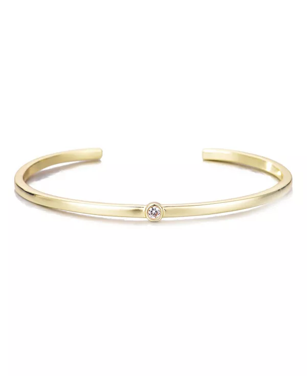 Тонкий браслет-манжета с золотым фианитом Adornia, gold
Тонкий браслет-манжета с золотым фианитом Adornia, gold