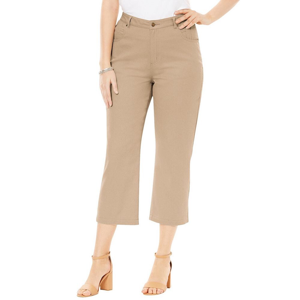 Jessica London Женские классические хлопковые джинсовые капри больших размеров, цвет New Khaki
Jessica London Женские классические хлопковые джинсовые капри больших размеров, цвет New Khaki