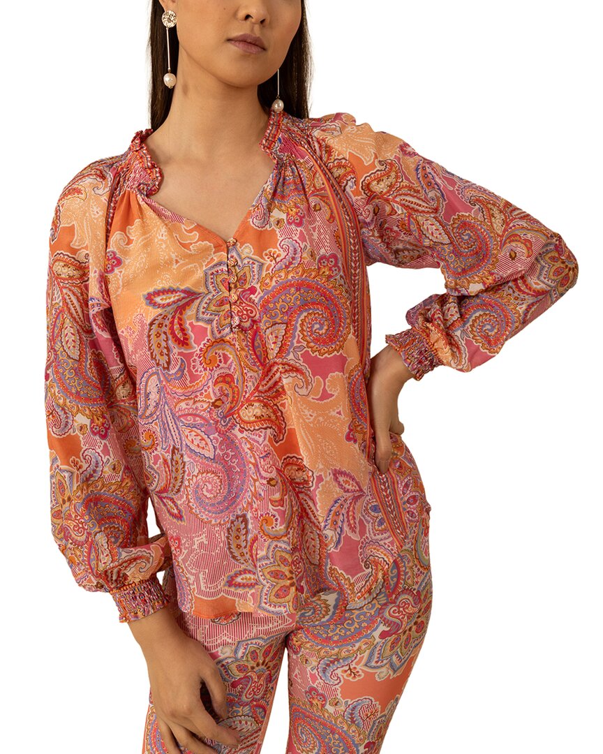 Блузка Hale Bob из шелковой смеси Mallory, розовый
Блузка Hale Bob из шелковой смеси Mallory, розовый