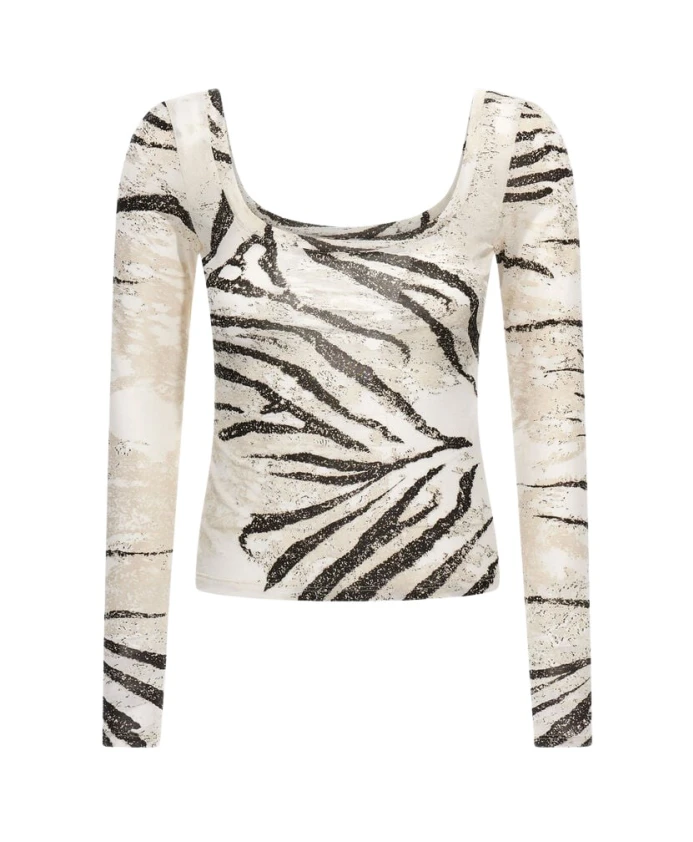 Топ с принтом "зебра" Roberto Cavalli, бежевый
Топ с принтом "зебра" Roberto Cavalli, бежевый
