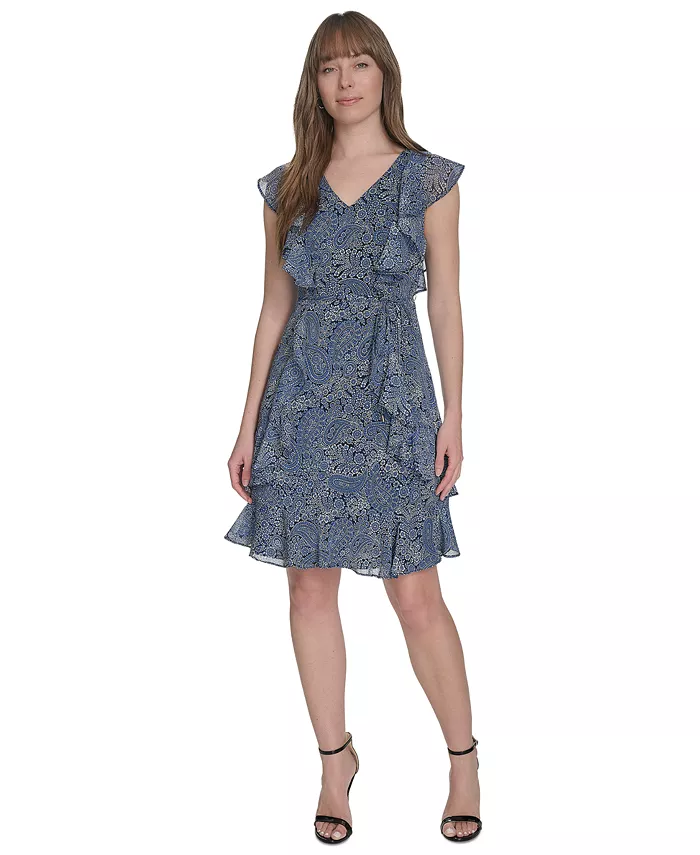 Маленькое платье с принтом и рюшами Tommy Hilfiger, синий
Маленькое платье с принтом и рюшами Tommy Hilfiger, синий