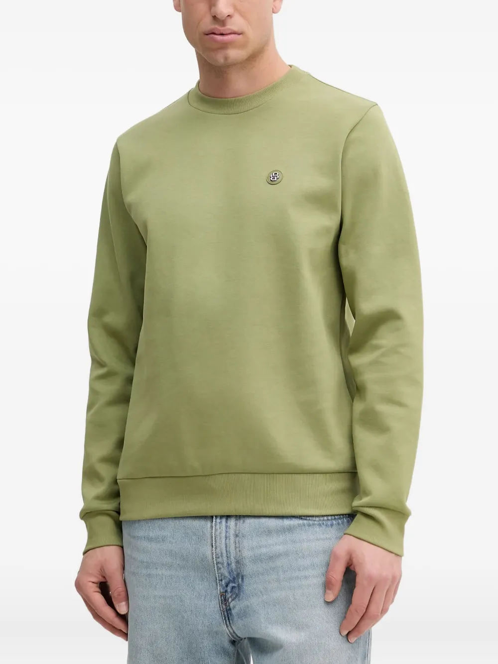 Толстовка с нашивкой-логотипом BOSS, зеленый 
Толстовка с нашивкой-логотипом BOSS, зеленый