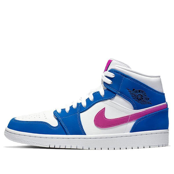 Кроссовки 1 mid 'royal violet' Air Jordan, синий 
Кроссовки 1 mid 'royal violet' Air Jordan, синий