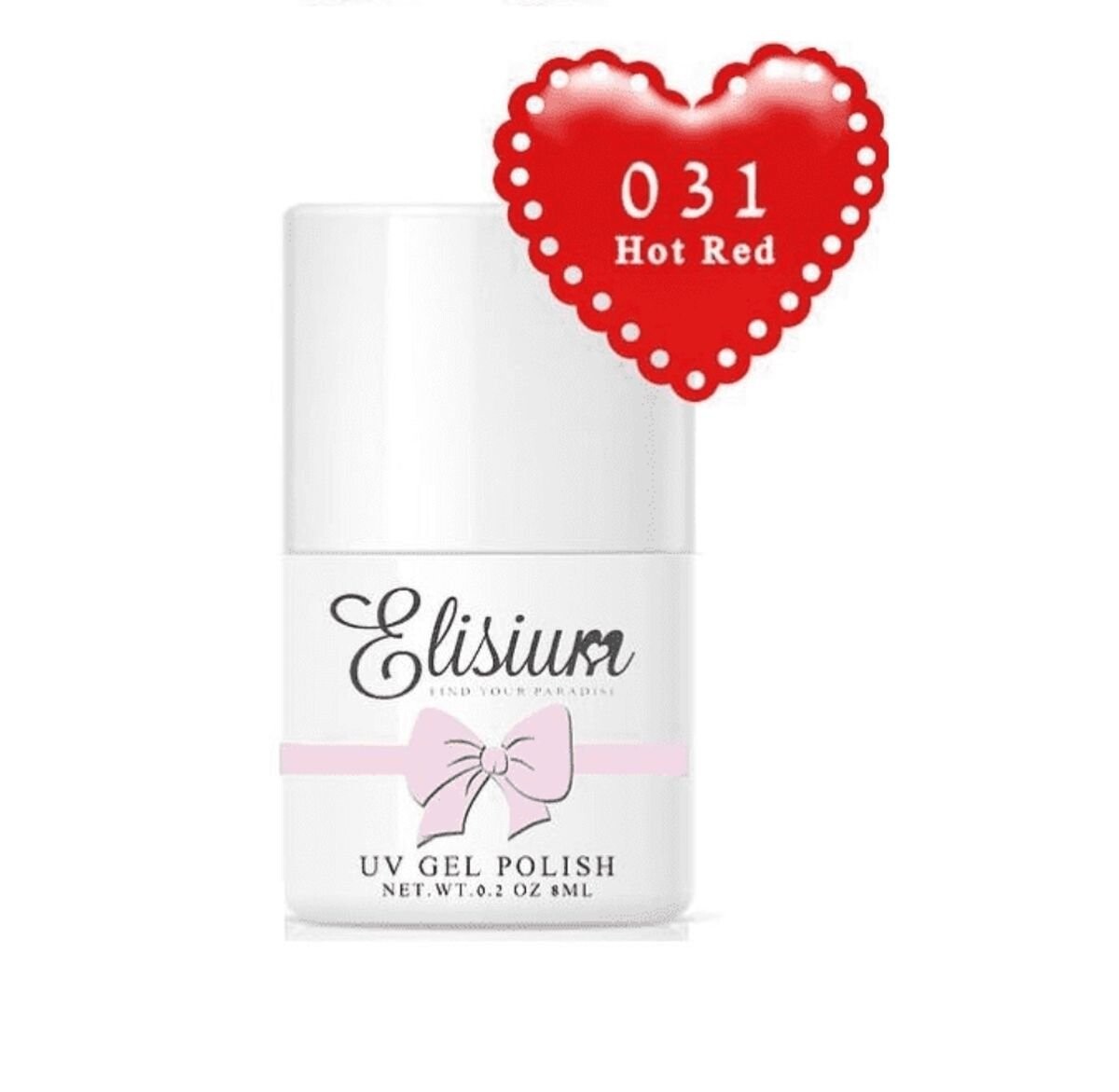 Elisium, УФ-гель-лак, гибридный лак 031 Hot Red, 8 мл
Elisium, УФ-гель-лак, гибридный лак 031 Hot Red, 8 мл