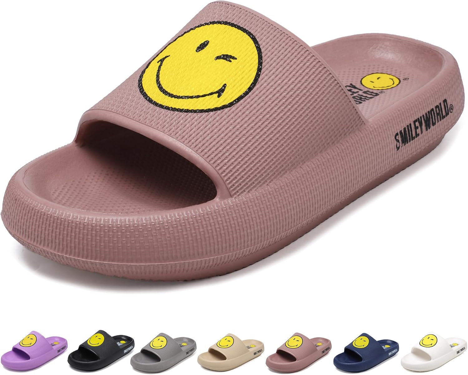 Шлепацы для женщин и мужчин, тапочки с лицом смайлика, нескользящие, быстросохнущие, для душа, плоские сандалии из EVA Zhpto, розовый
Шлепацы для женщин и мужчин, тапочки с лицом смайлика, нескользящие, быстросохнущие, для душа, плоские сандалии из EVA Zhpto, розовый