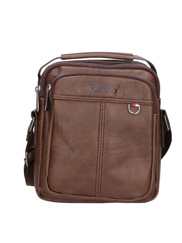 Сумка через плечо Northampton Polo Club, кофе 
Сумка через плечо Northampton Polo Club, кофе