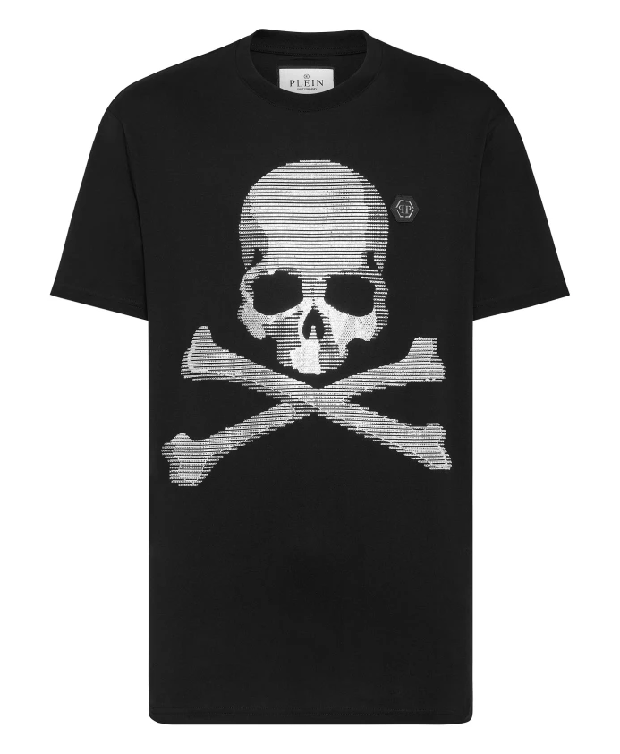 Футболка с круглым вырезом и изображением черепа и костей. Philipp Plein, черный
Футболка с круглым вырезом и изображением черепа и костей. Philipp Plein, черный