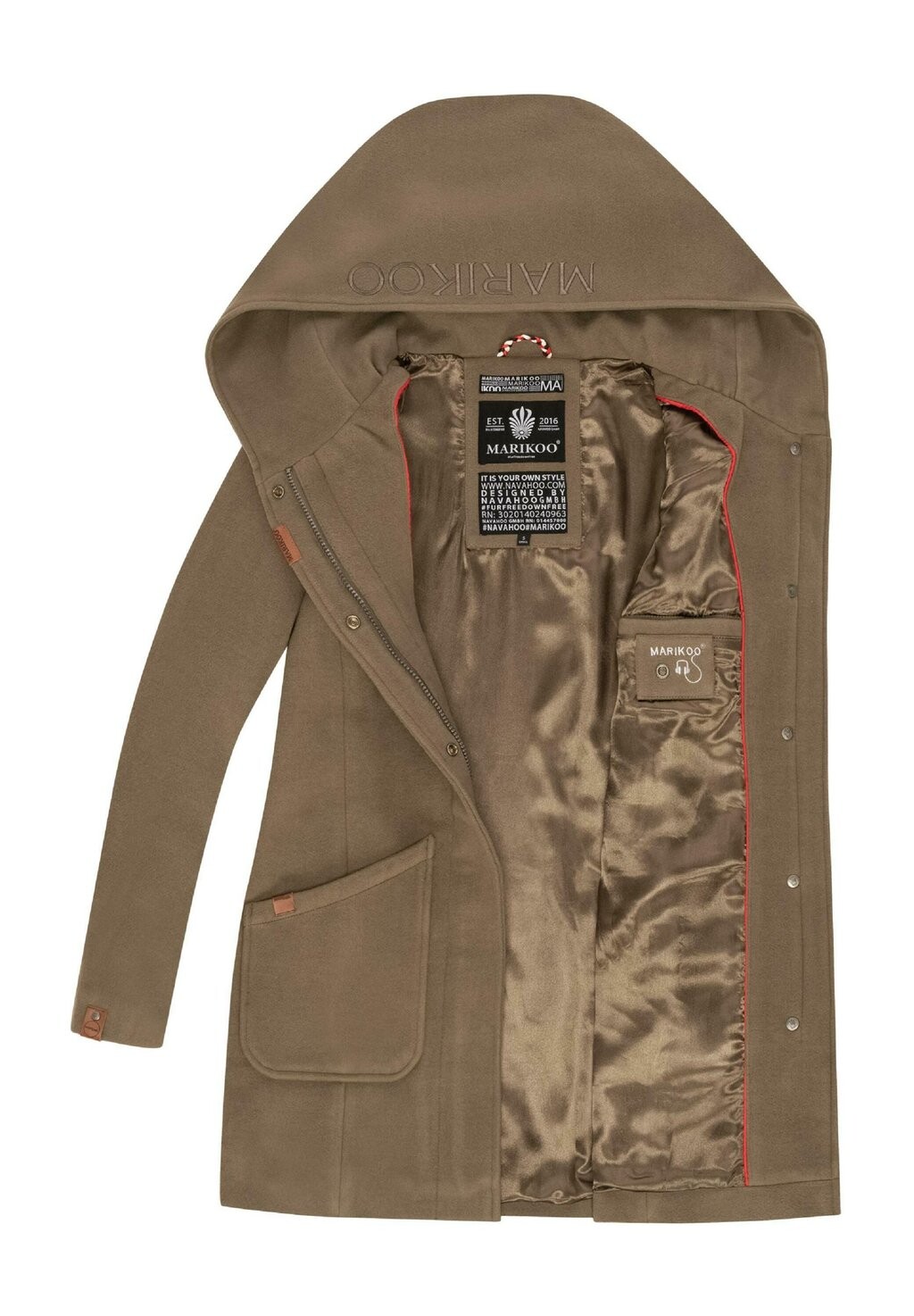 Короткое пальто Marikoo, коричневый
Короткое пальто Marikoo, коричневый