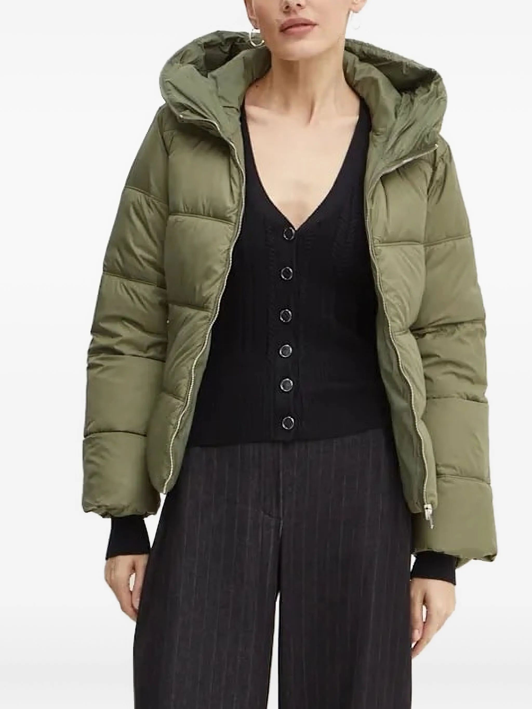 Пуховик с капюшоном Silvian Heach, зеленый
Пуховик с капюшоном Silvian Heach, зеленый