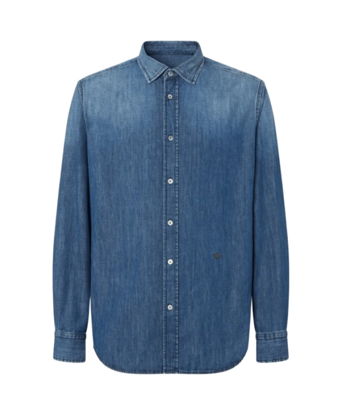 Классическая рубашка из выстиранного денима Jacob Cohã«N, синий
Классическая рубашка из выстиранного денима Jacob Cohã«N, синий