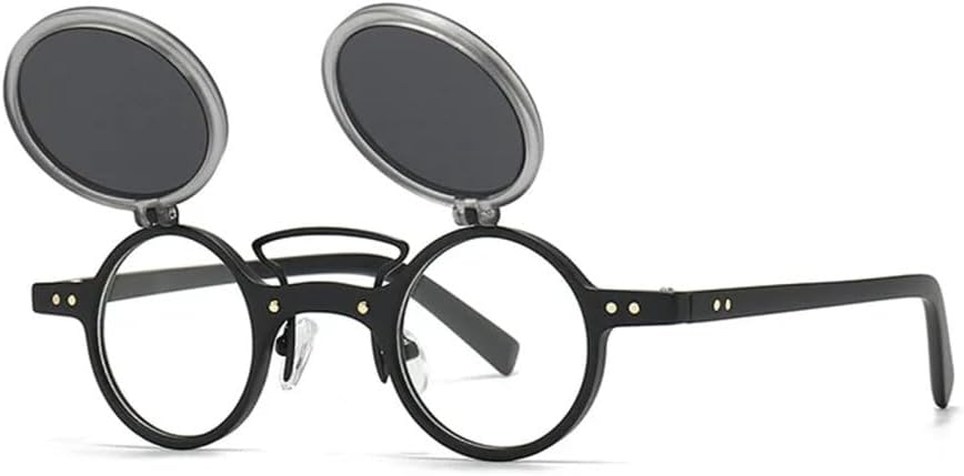 Солнцезащитные очки MUTYNE в стиле стимпанк, круглые, для женщин и мужчин, винтажные, в стиле панк, роскошные, с заклепками, модные, с откидной оправой, маленькая оправа, Black Black
Солнцезащитные очки MUTYNE в стиле стимпанк, круглые, для женщин и мужчин, винтажные, в стиле панк, роскошные, с заклепками, модные, с откидной оправой, маленькая оправа, Black Black