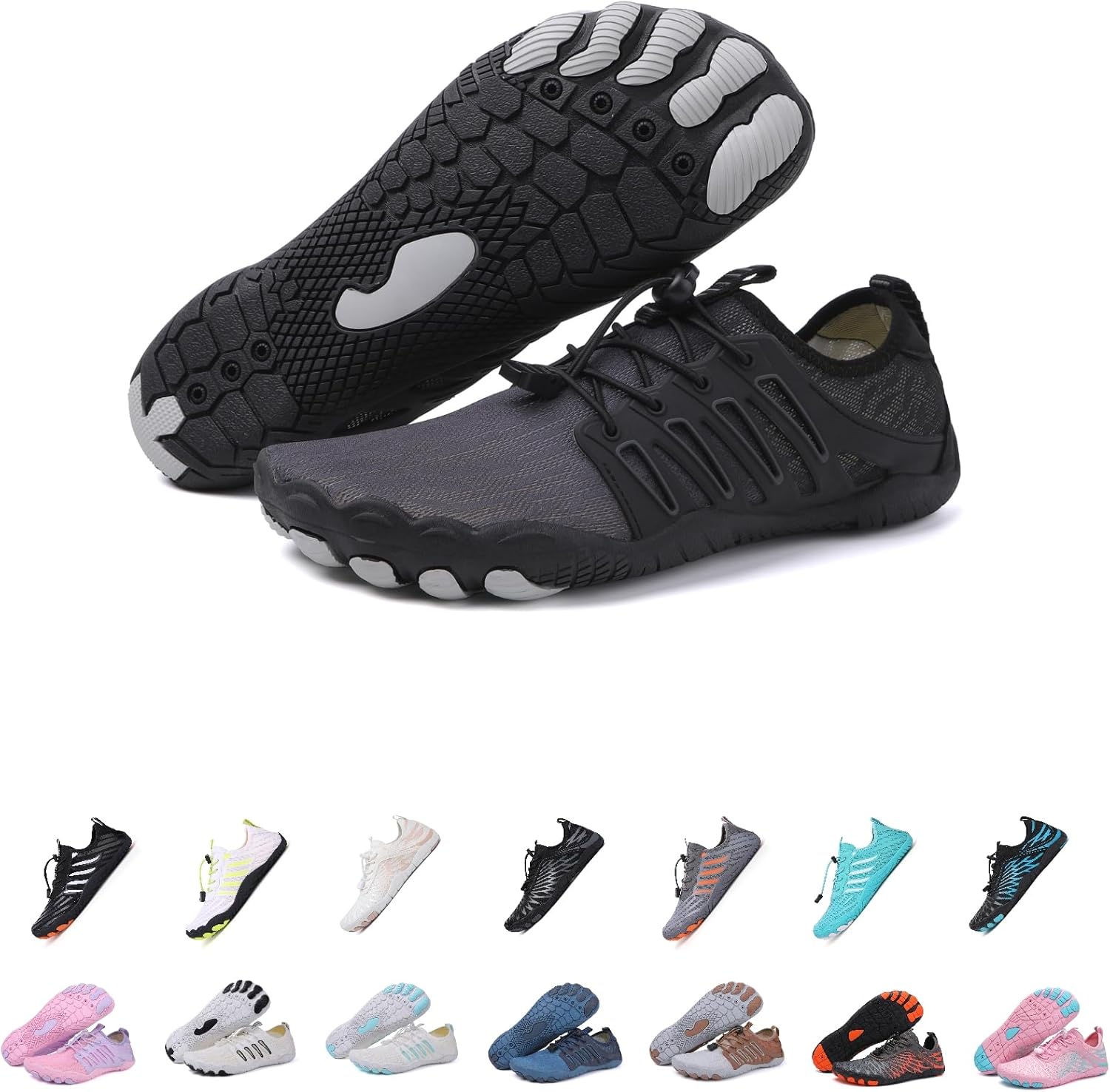 Кроссовки для походов для женщин, новые походные кроссовки для мужчин и женщин, нескользящая обувь для трейла, обувь для походов, дышащая с широким носком Kaeril, черный
Кроссовки для походов для женщин, новые походные кроссовки для мужчин и женщин, нескользящая обувь для трейла, обувь для походов, дышащая с широким носком Kaeril, черный
