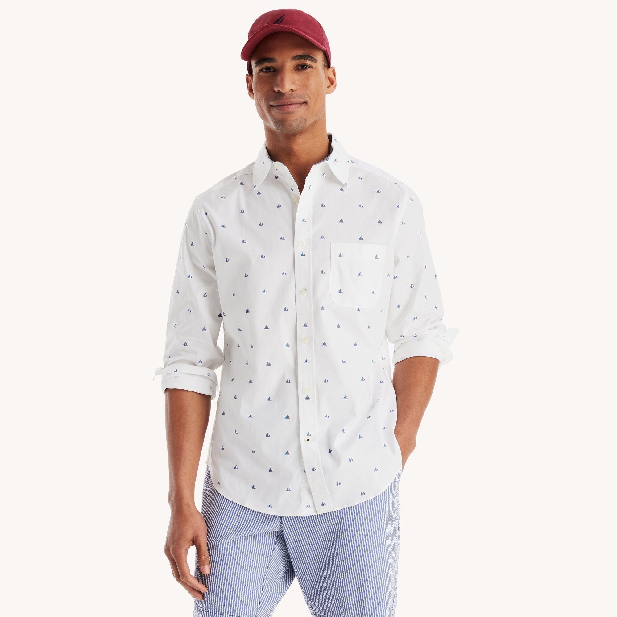 Мужская рубашка-оксфорд с принтом Nautica, цвет bright white
Мужская рубашка-оксфорд с принтом Nautica, цвет bright white