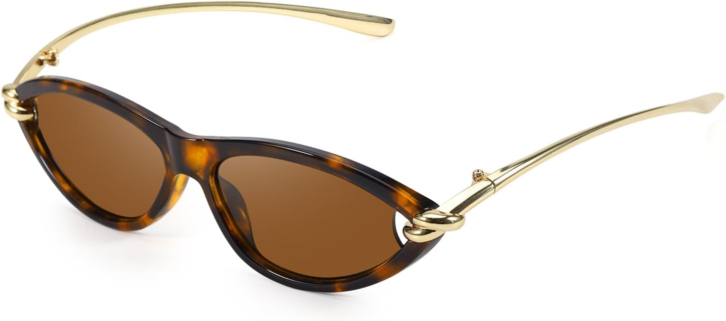 Модные женские солнцезащитные очки «кошачий глаз» с золотыми акцентами, винтажные солнцезащитные очки «кошачий глаз» для повседневной носки и отдыха DreamCalf, A04- Tortoise/Brown
Модные женские солнцезащитные очки «кошачий глаз» с золотыми акцентами, винтажные солнцезащитные очки «кошачий глаз» для повседневной носки и отдыха DreamCalf, A04- Tortoise/Brown