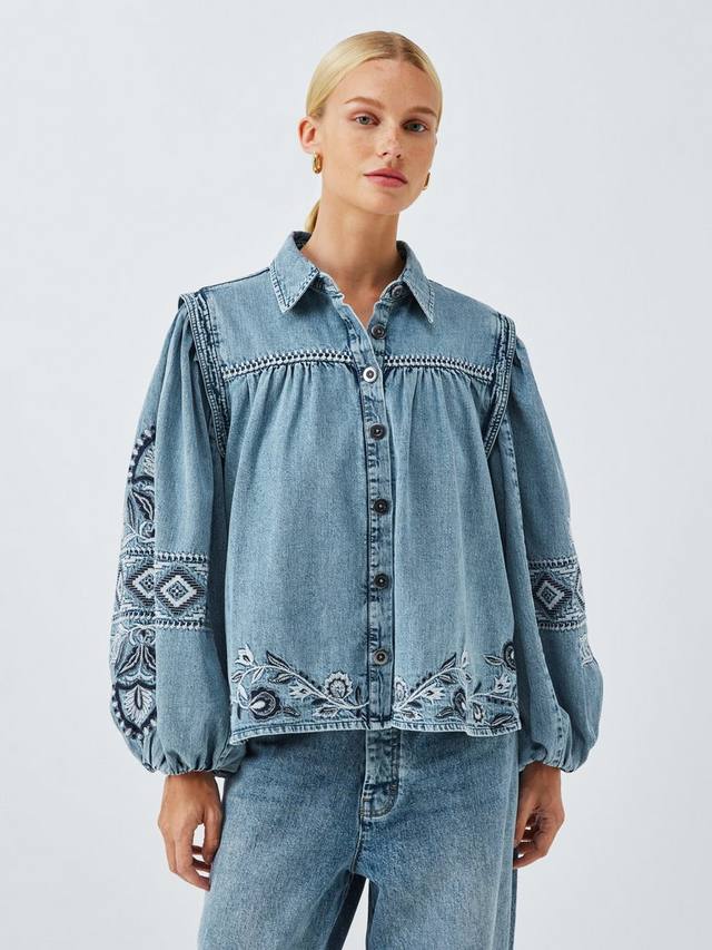 Вышитая джинсовая рубашка AND/OR, Light Blue Denim
Вышитая джинсовая рубашка AND/OR, Light Blue Denim