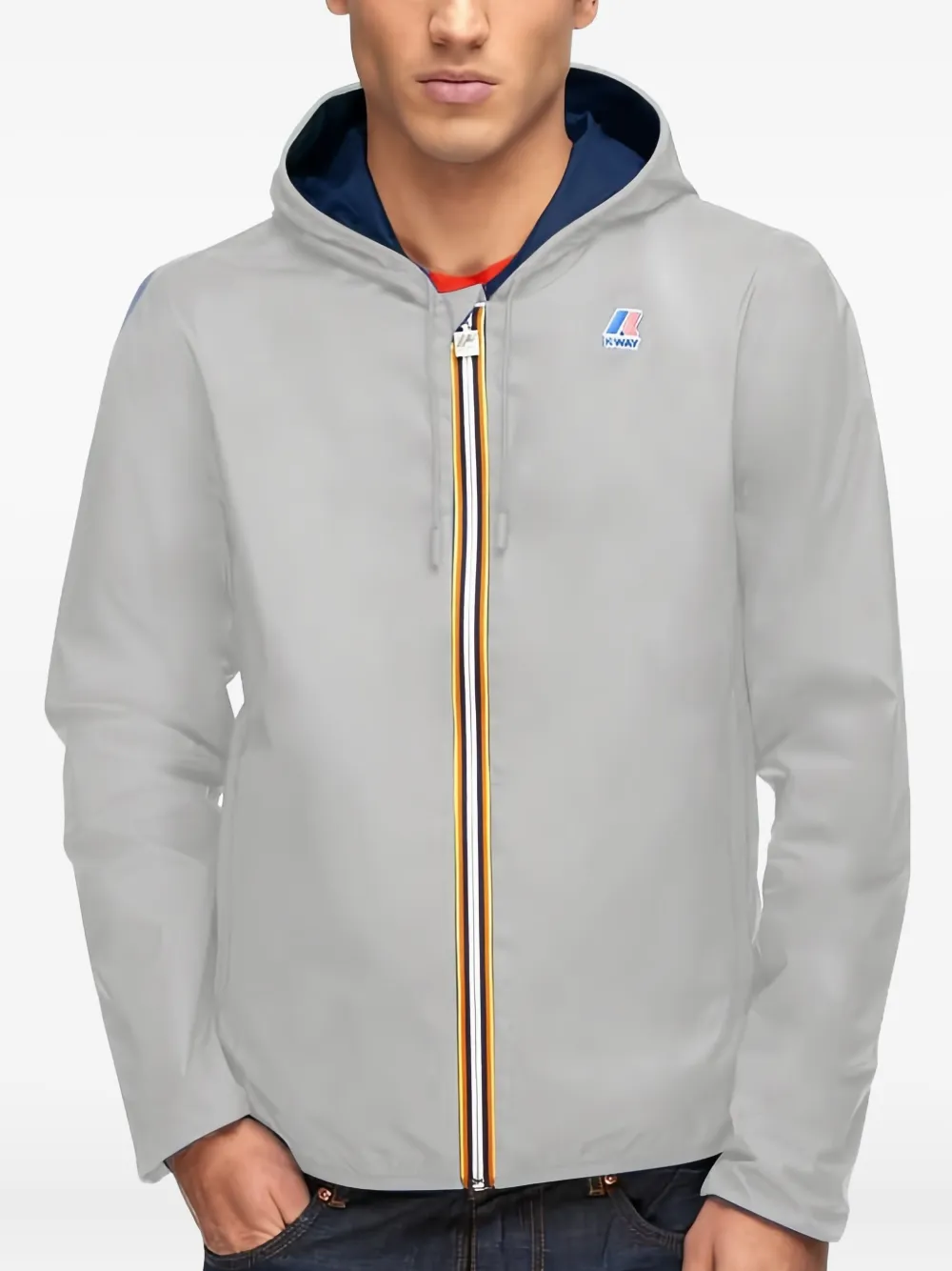 Куртка с капюшоном и застежкой-молнией спереди K-Way, синий
Куртка с капюшоном и застежкой-молнией спереди K-Way, синий