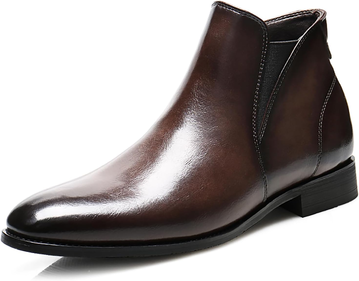 Мужские кожаные ботинки Челси с боковой молнией, классическая эластичная комфортная подошва, массивный каблук, ботинки Чакка до щиколотки для бизнеса, вождения, офиса и прогулок Loveheynew, Coffee
Мужские кожаные ботинки Челси с боковой молнией, классическая эластичная комфортная подошва, массивный каблук, ботинки Чакка до щиколотки для бизнеса, вождения, офиса и прогулок Loveheynew, Coffee