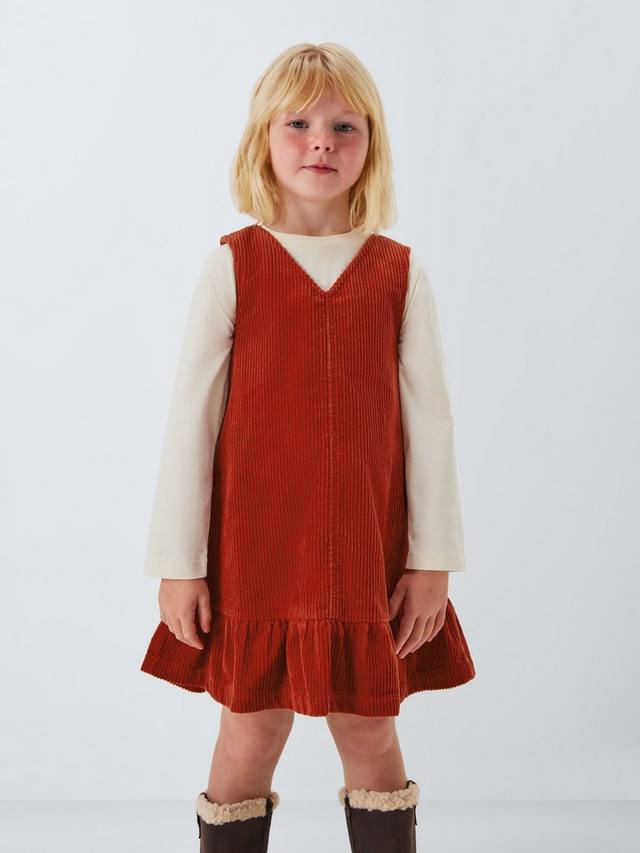 Детское платье-сарафан из вельвета с v-образным вырезом John Lewis, Rust
Детское платье-сарафан из вельвета с v-образным вырезом John Lewis, Rust