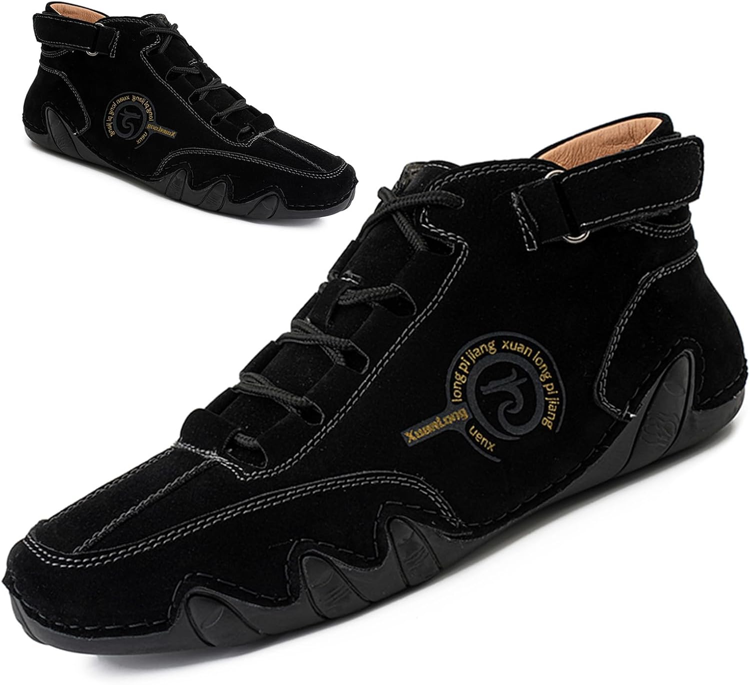 Мужские итальянские ручной работы ботинки Chukka Lossarye, регулируемые, водонепроницаемые, противоскользящие, для активного отдыха и повседневной носки, кожаные обувь для вождения, модные высокие ботинки, черный
Мужские итальянские ручной работы ботинки Chukka Lossarye, регулируемые, водонепроницаемые, противоскользящие, для активного отдыха и повседневной носки, кожаные обувь для вождения, модные высокие ботинки, черный