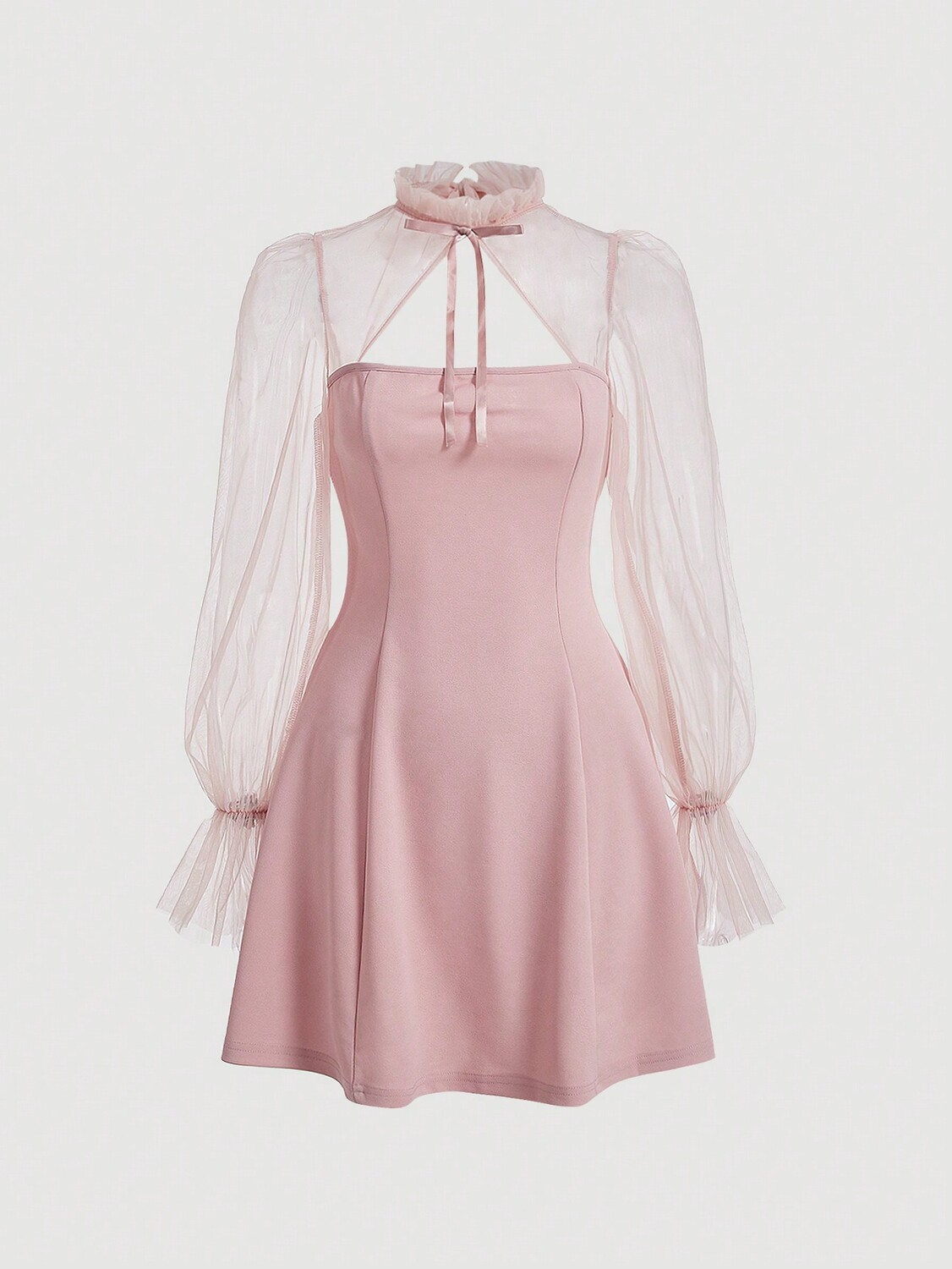 SHEIN MOD сетчатая сетка, расклешенные рукава, плиссированная отделка, бант спереди, розовый, воротник с бретелями и прозрачный, розовый
SHEIN MOD сетчатая сетка, расклешенные рукава, плиссированная отделка, бант спереди, розовый, воротник с бретелями и прозрачный, розовый