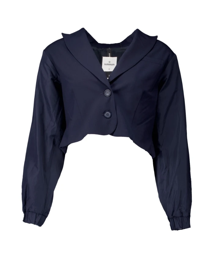 Короткий вискозный эластичный блейзер Summum Woman, синий
Короткий вискозный эластичный блейзер Summum Woman, синий
