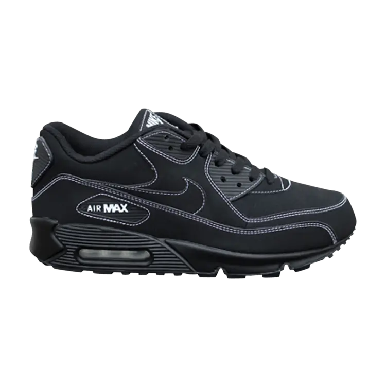 Кроссовки Nike Air Max 90 'Black White Stitching', черный 
Кроссовки Nike Air Max 90 'Black White Stitching', черный