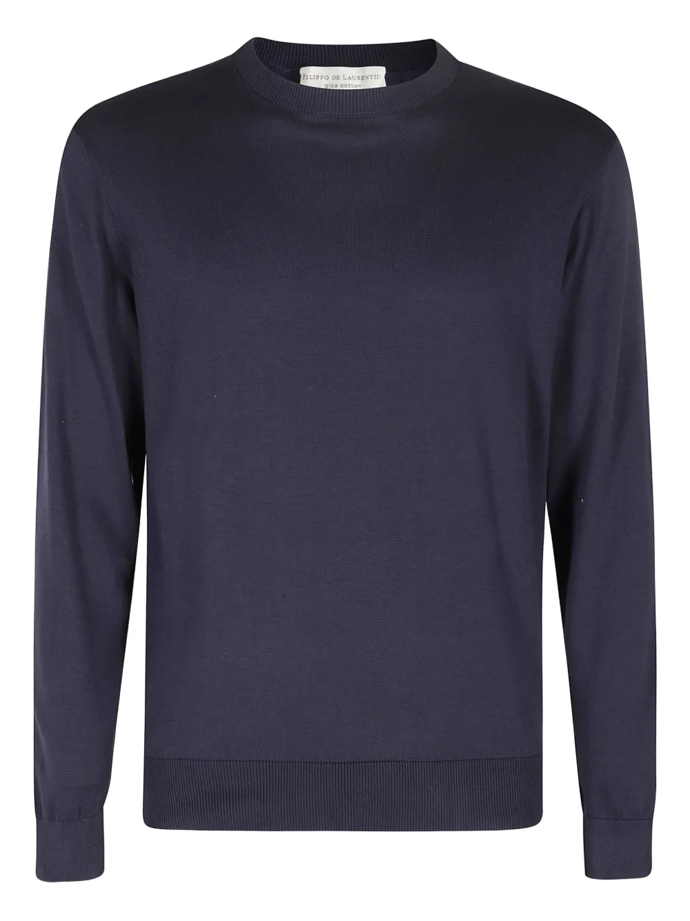 Тонкий вязаный свитер с круглым вырезом Filippo De Laurentiis, синий
Тонкий вязаный свитер с круглым вырезом Filippo De Laurentiis, синий