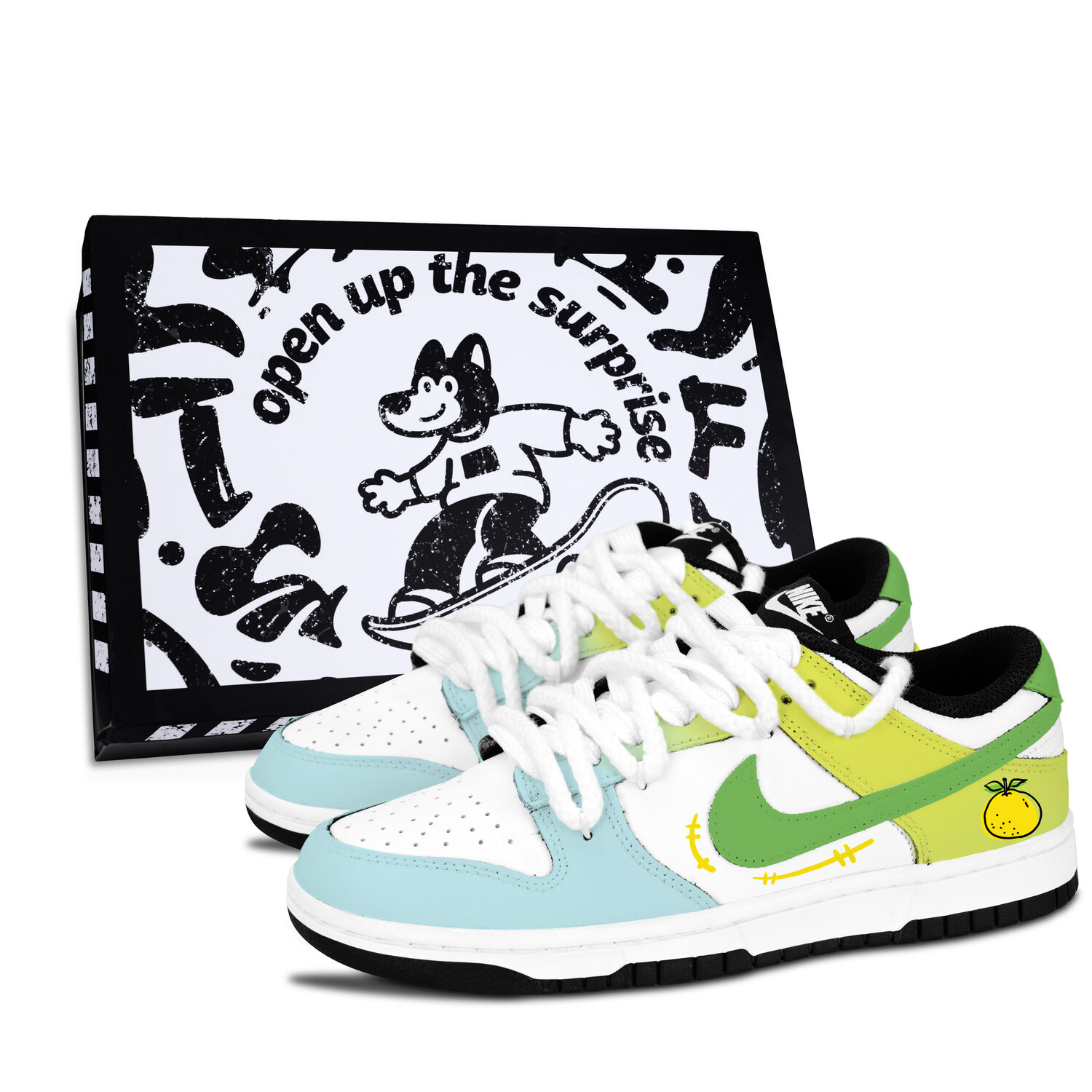 Nike Данк Блэк Уайт, Оранж Фан Фреш устойчивые к истиранию нескользящие низкие скейтборд кроссовки унисекс Йеллоу Грин - Йеллоу Грин, цвет Yellow Green 
Nike Данк Блэк Уайт, Оранж Фан Фреш устойчивые к истиранию нескользящие низкие скейтборд кроссовки унисекс Йеллоу Грин - Йеллоу Грин, цвет Yellow Green