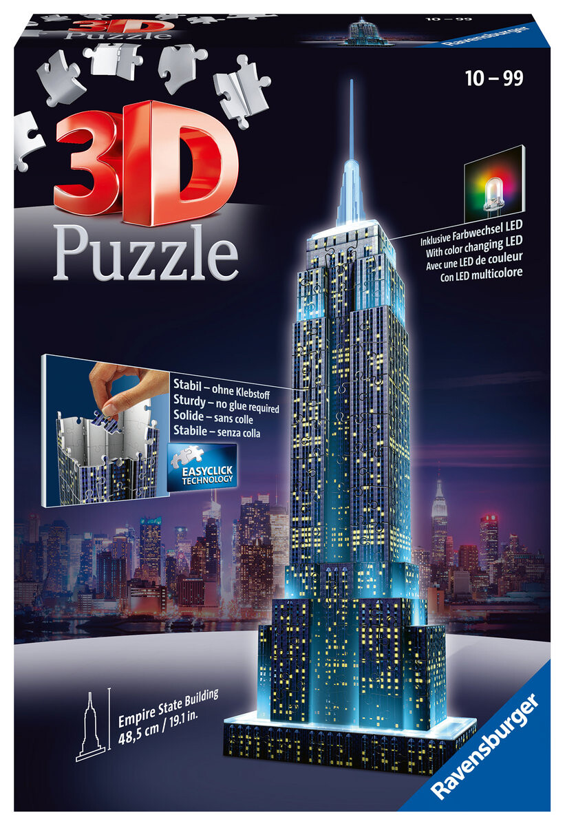 Ravensburger, Pzzle 3D, Эмпайр Стейт Билдинг, 216 шт.
Ravensburger, Pzzle 3D, Эмпайр Стейт Билдинг, 216 шт.