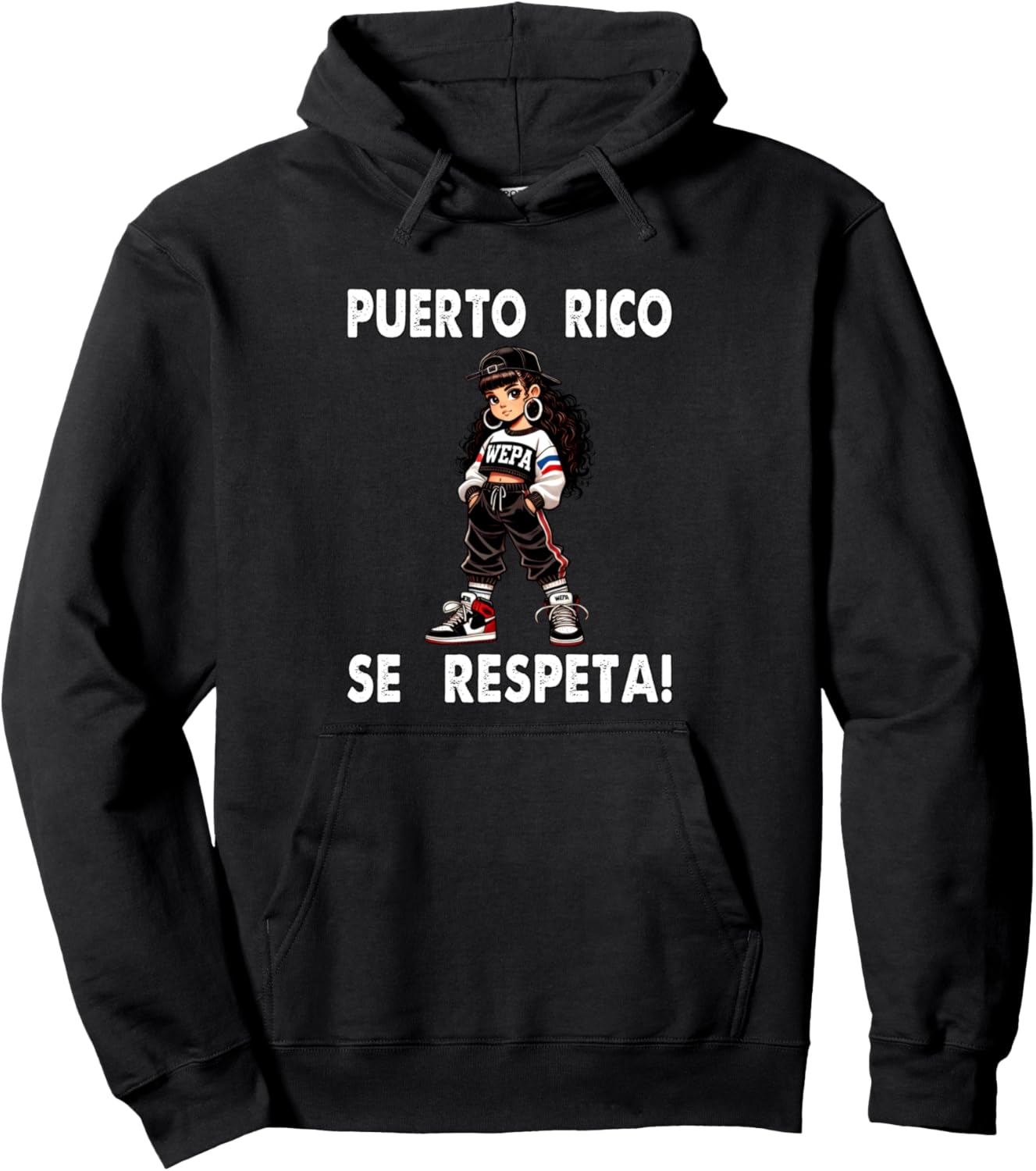 Толстовка в уличном стиле Puerto Rico Se Respeta Wepa Boricua Princess Puerto Rico Se Respeta Collection, More Here, черный
Толстовка в уличном стиле Puerto Rico Se Respeta Wepa Boricua Princess Puerto Rico Se Respeta Collection, More Here, черный