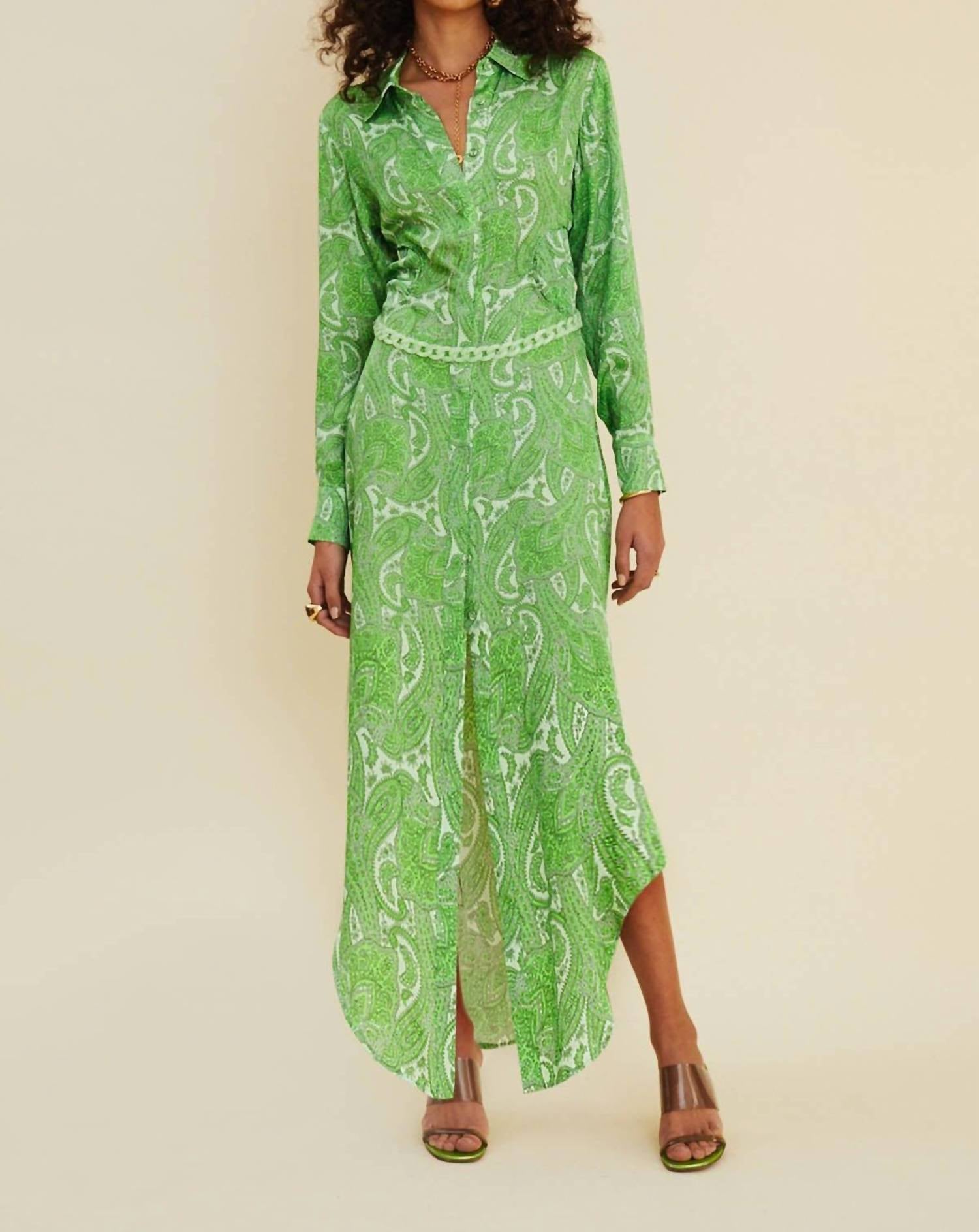 Платье-рубашка миди с отделкой на талии Orbit в неоновом цвете SUBOO
Платье-рубашка миди с отделкой на талии Orbit в неоновом цвете SUBOO