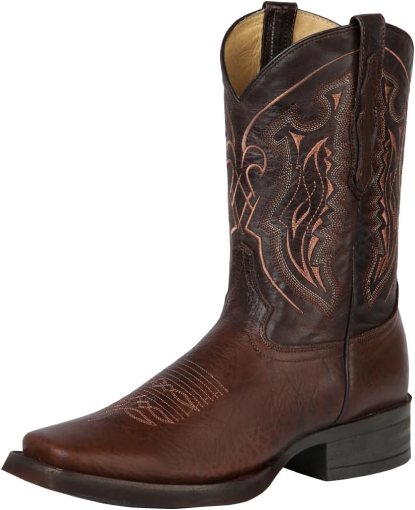 Кожаные мужские ботинки Nuestratradicionmex Rodeo с квадратным носком, ручная работа, ботас вакуэрас из натуральной кожи с квадратным носком, коричневый
Кожаные мужские ботинки Nuestratradicionmex Rodeo с квадратным носком, ручная работа, ботас вакуэрас из натуральной кожи с квадратным носком, коричневый