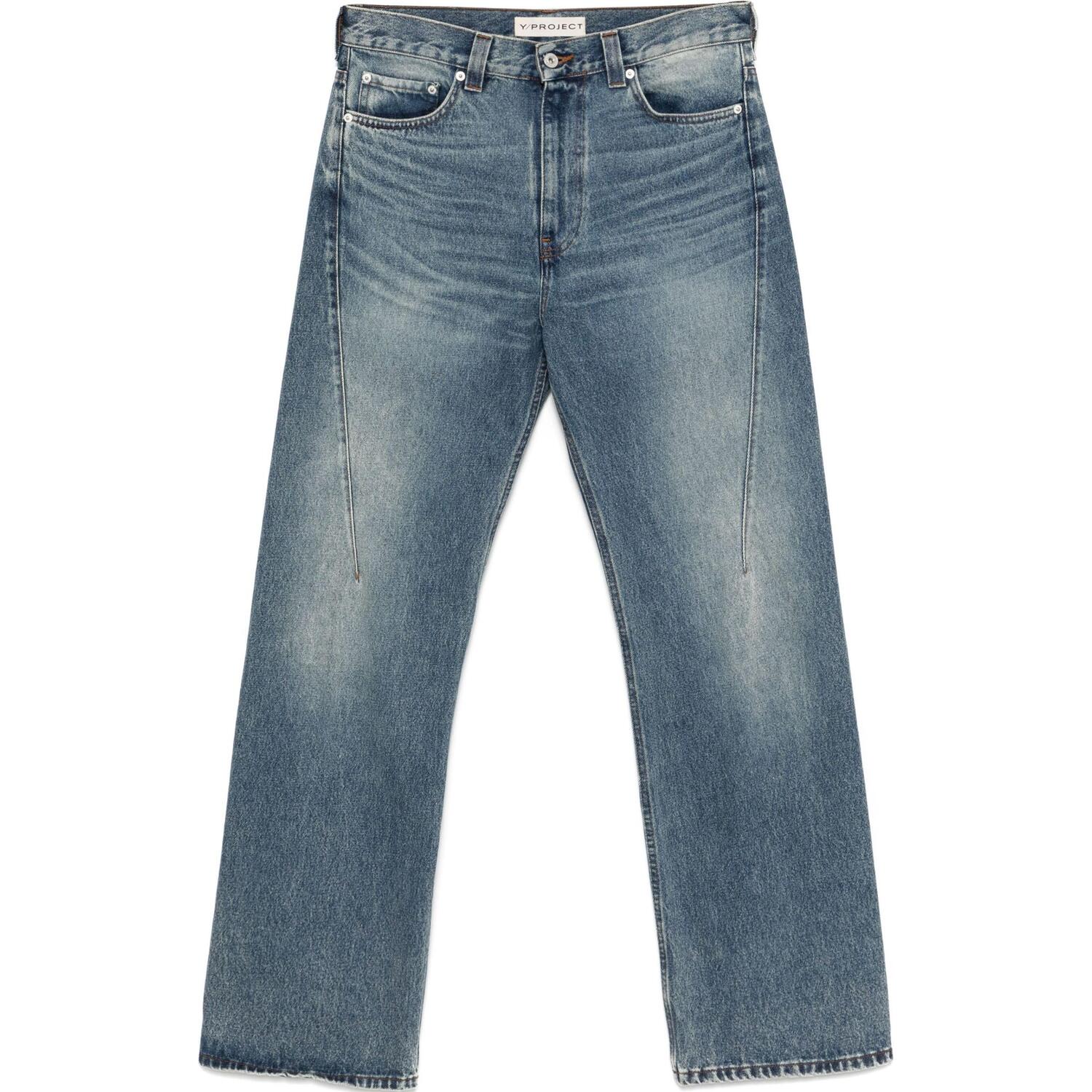 Джинсы с защипами Y/Project, синий
Джинсы с защипами Y/Project, синий