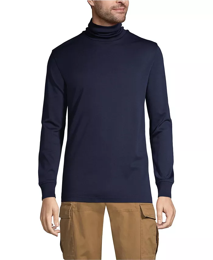 Мужская футболка-водолазка из супермягкого пима-хлопка Lands' End, синий
Мужская футболка-водолазка из супермягкого пима-хлопка Lands' End, синий